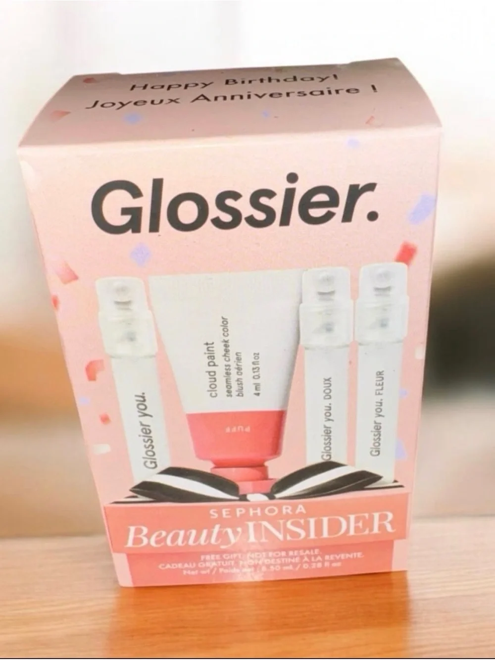 Glossier Pink Mini Lip & Skin Set NIB